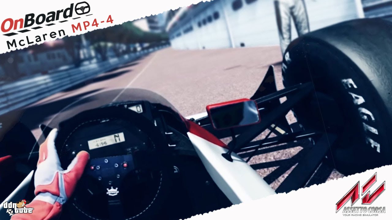 Assetto Corsa Mixed reality Ayrton Senna McLaren MP4/4 AT Monaco