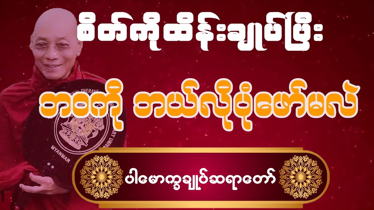 ပါချုပ်ဆရာတော်ကြီး - စိတ်ခံစားချက်များဖြင့် ဘဝကို ဖော်သူများ