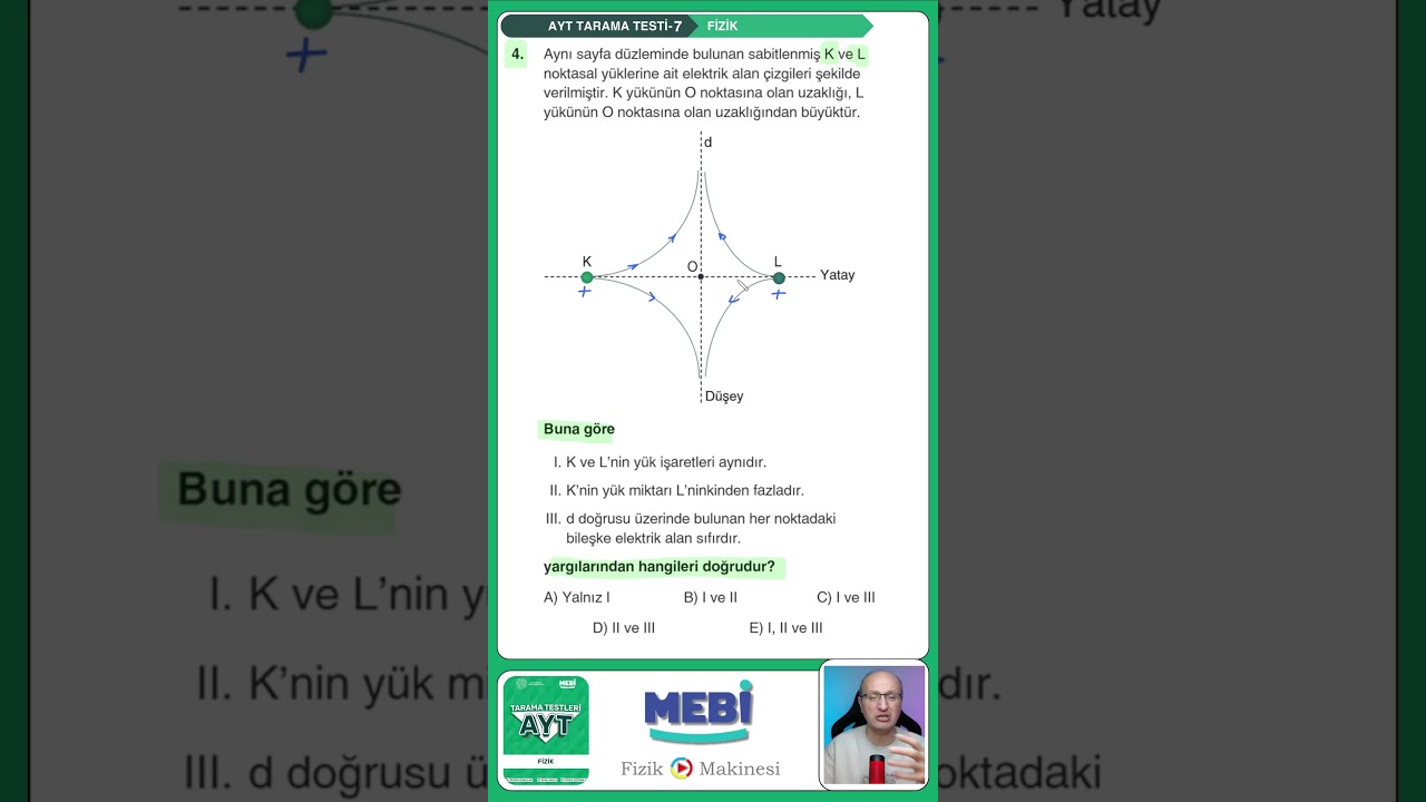 🚀 MEBİ FİZİK AYT Tarama Testleri 7.Test Soru-4 [2026] 