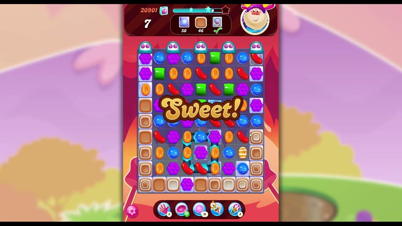 Candy Crush Saga, уровень 20901 — БЕСПЛАТНЫЕ БУСТЕРЫ