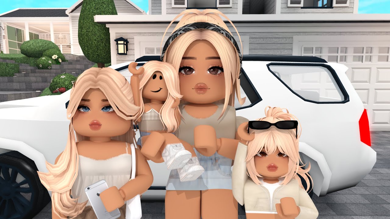 Family Daily Routine* SCHOOL, GROCERY SHOPPING* Bloxburg roleplay *WITH VOICES*