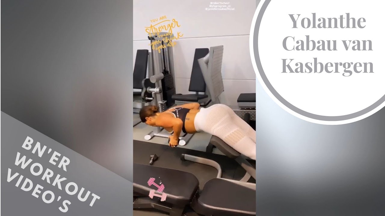 Yolanthe Cabau van Kasbergen traint haar kont in de sportschool (Sexy workout!)