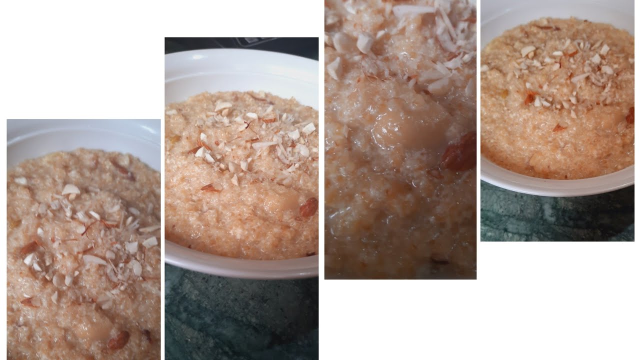 tasty and healthy sweet Daliya recipe