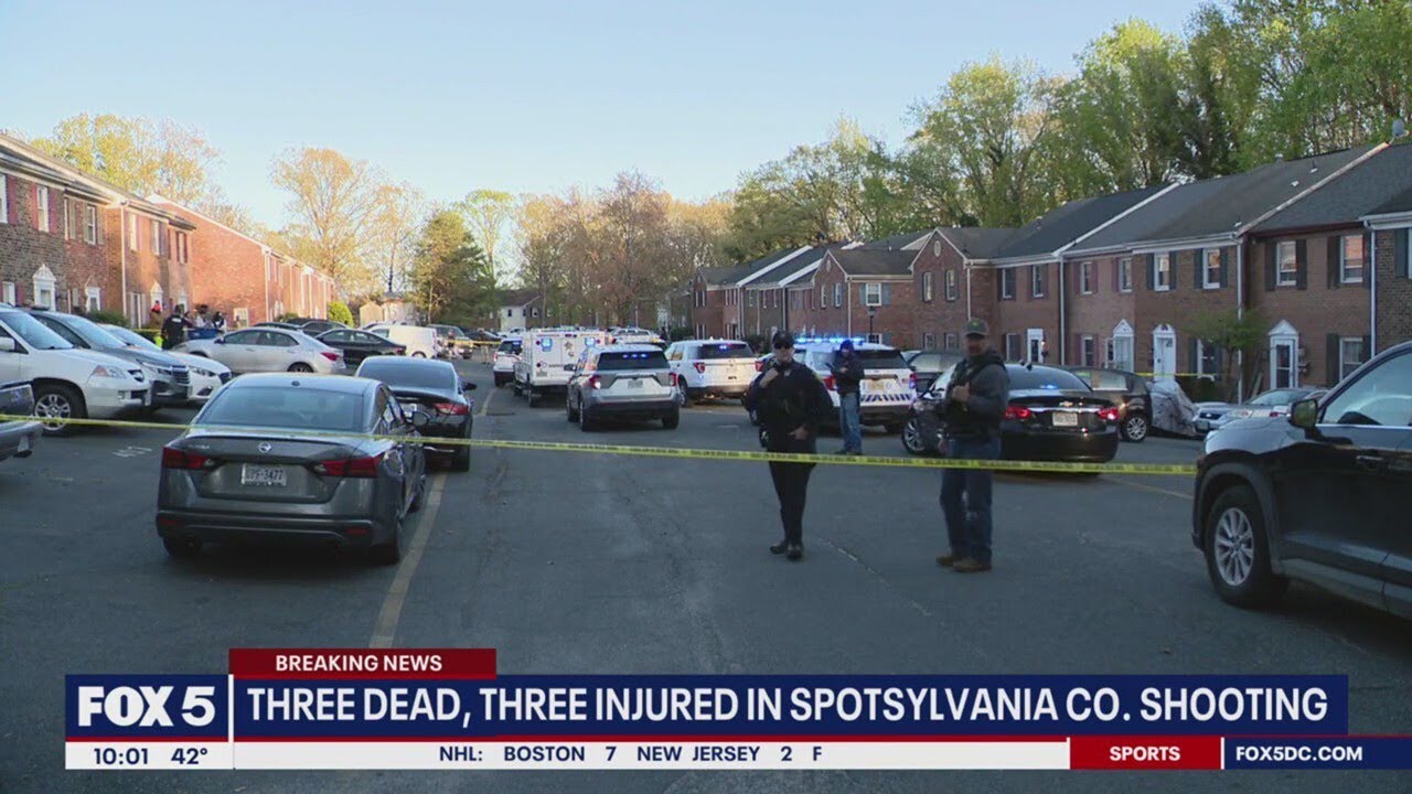 3 killed, 3 injured in shooting in Spotsylvania County