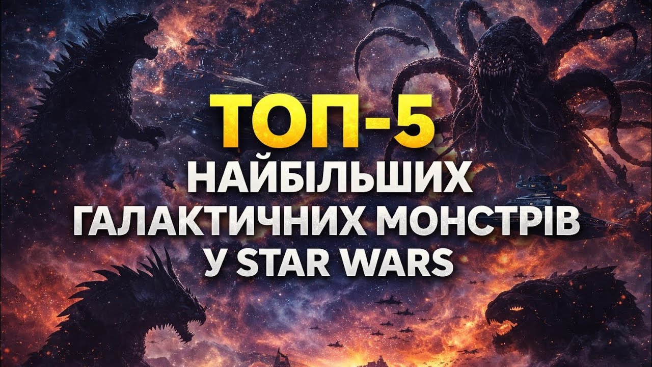 ТОП-5 найбільших галактичних монстрів у Star Wars | Найстрашніші істоти Галактики