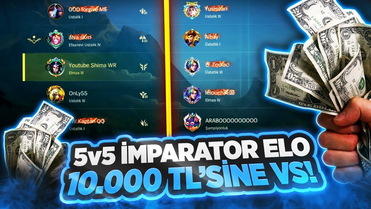 10.000 TL DEĞERİNDE İMPARATOR ELO 5V5 SESLİ MA&Ccedil;!