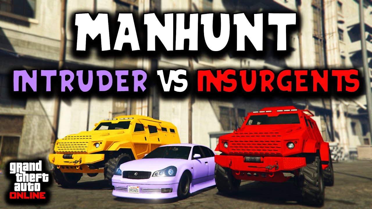 GTA V Manhunt! | Intruder VS Insurgents (with @HarmNone and @NPC-YSK)