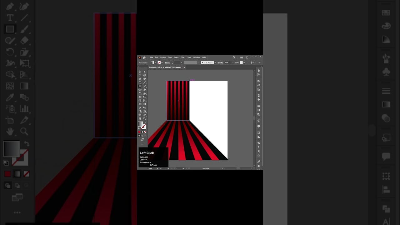 Making Stripped Wallpaper Design In Illustrator || Illustrator Tutorial ||