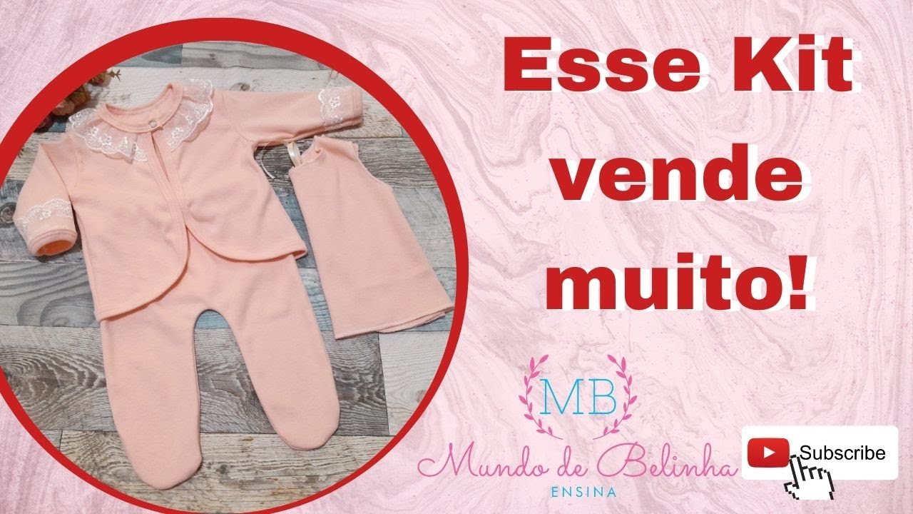 (Passo a Passo) Como fazer Roupa Recém Nascido (Kit Pagãozinho) Faça e Venda!