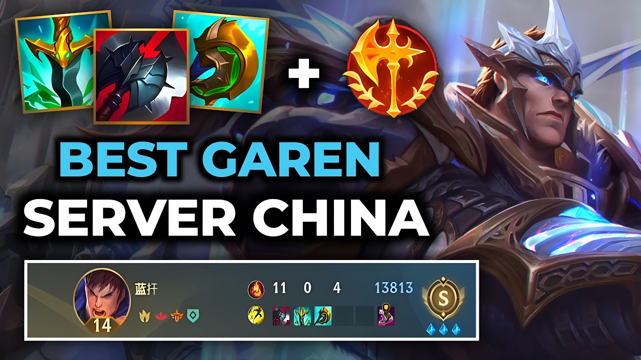 Garen Wild Rift China - Build Runes Guide Patch 7.0a - Gameplay Garen Season 20