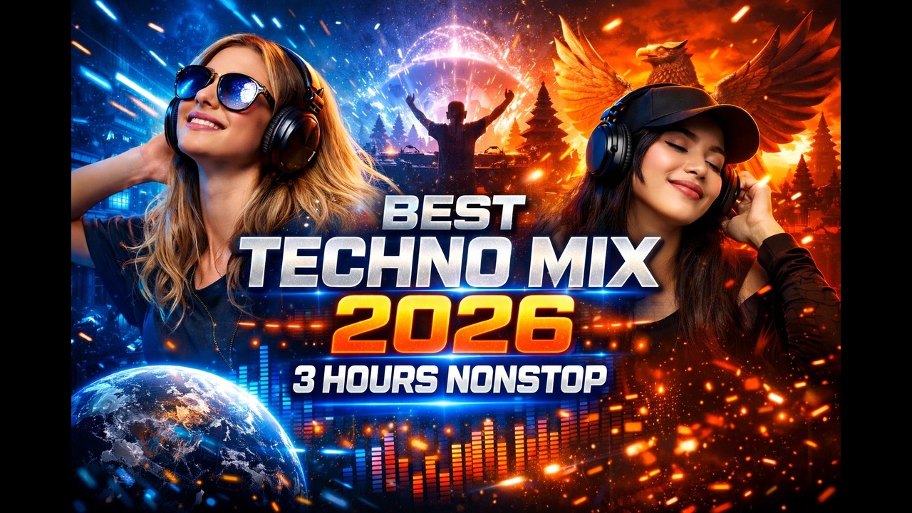 Best Techno Mix 2026 ⚡ 3 Hours Nonstop Rave & Festival DJ Set