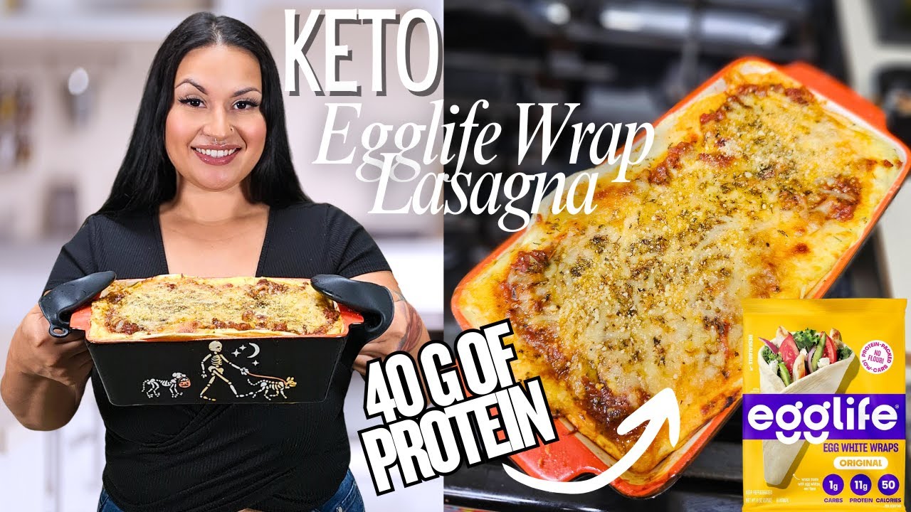 Trying egglife wrap lasagna! | High Protein |