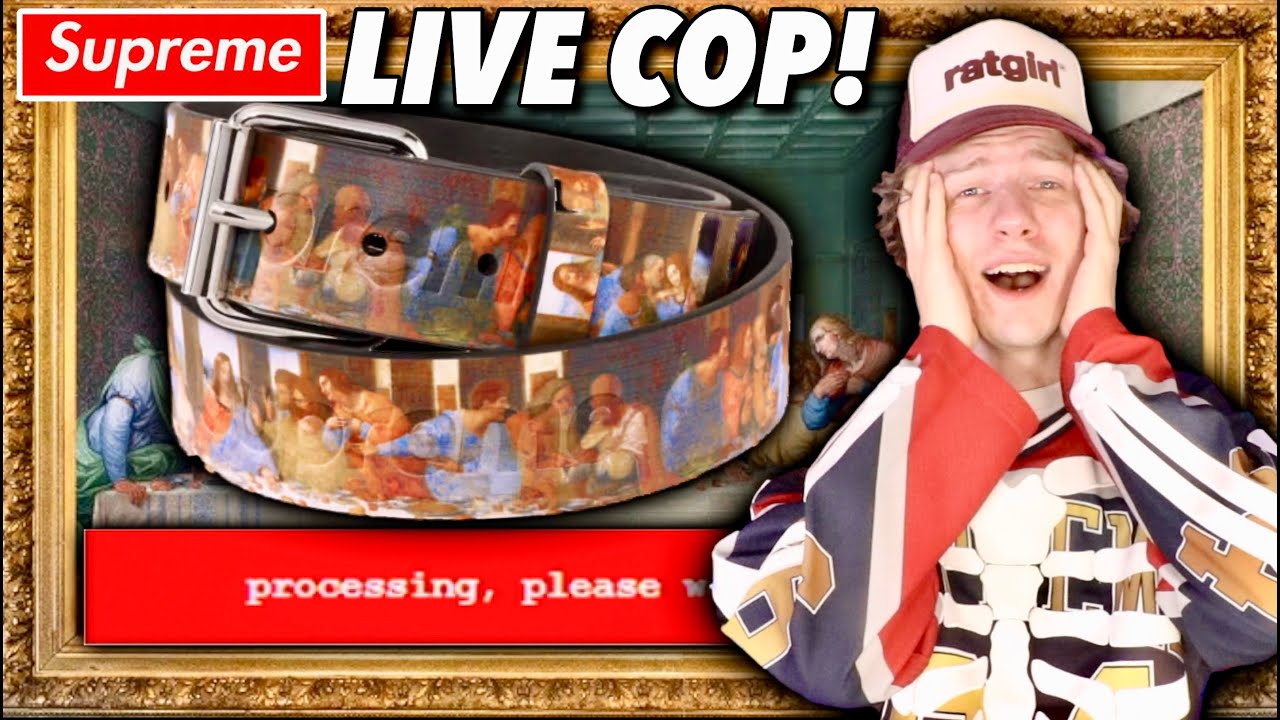 I Will CRASHOUT If I Don't Cop This Supreme Belt! (Live Cop)