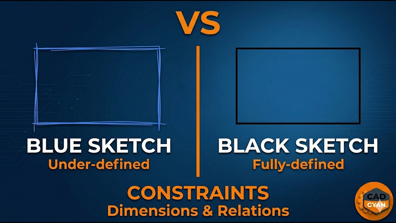 SolidWorks Constraints Kya Hote Hain? | Dimensions & Relations (Hindi)