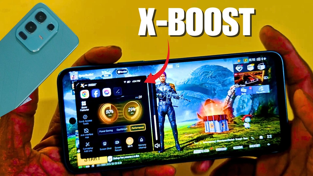 Pro Gaming Feature in X Boost on Infinix Note 50x 5G+