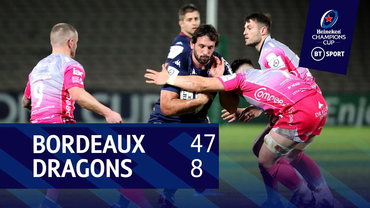 Bordeaux vs Dragons (47-8) | Heineken Champions Cup Highlights
