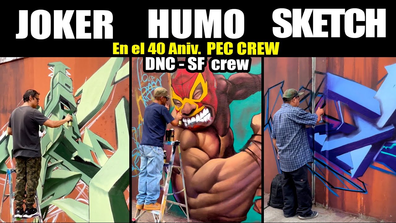 La VIEJA ESCUELA del Graffiti Mexicano - JOKER, HUMO y SKETCH - 40 Aniv. Pec crew / 2024