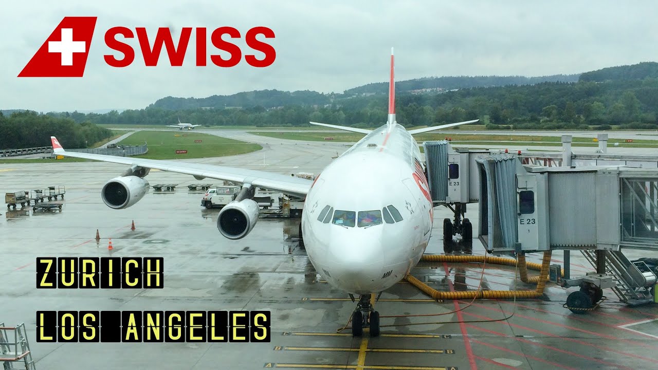 Swiss International Airlines LX40: Zurich ✈ Los Angeles (Airbus A340-300) [HD 1080p]