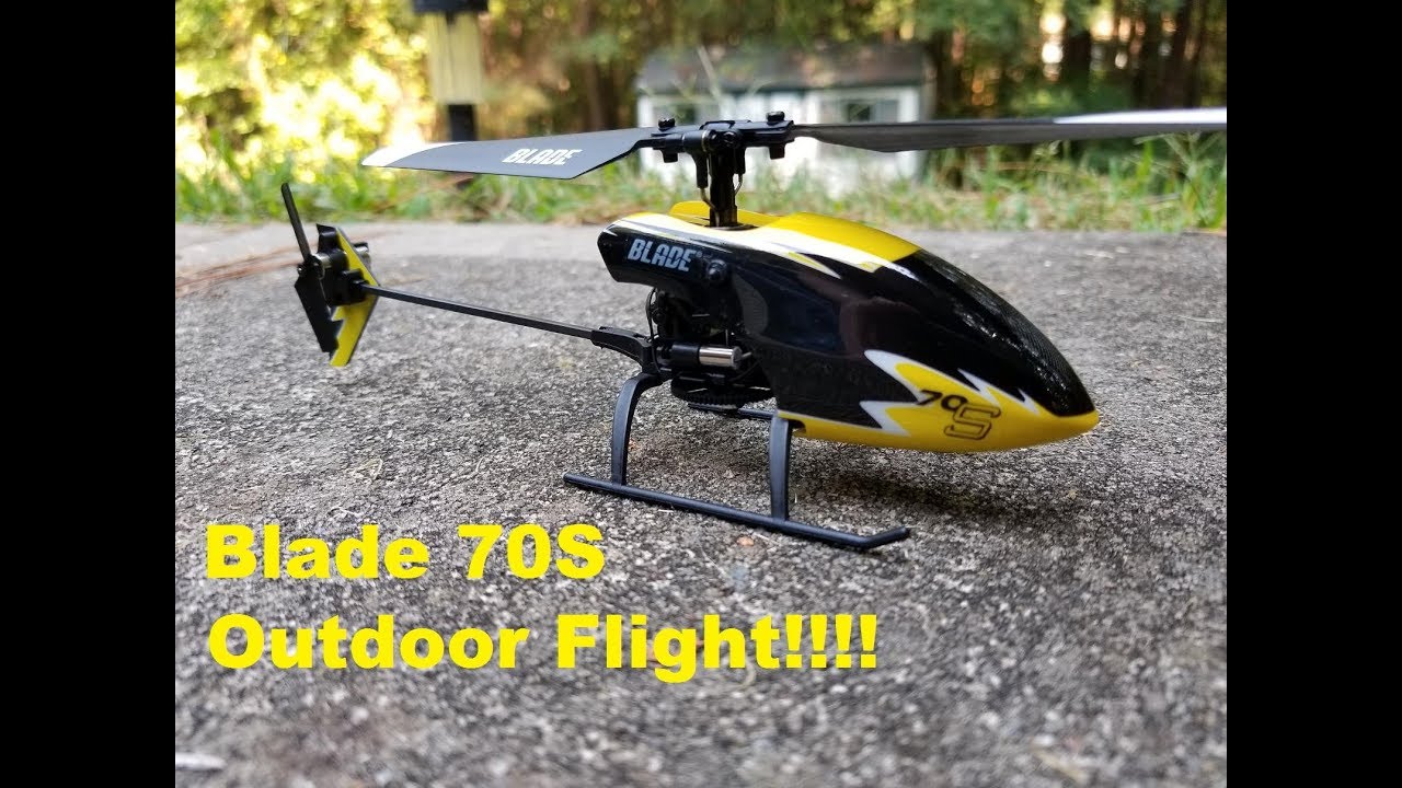 Micro RC Helicopter | Blade 70s Flybarless Outdoor RC Fun Flight