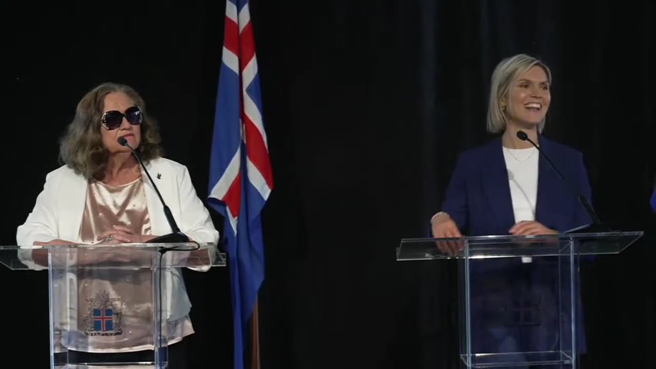Iceland's government holds a press conference after the 