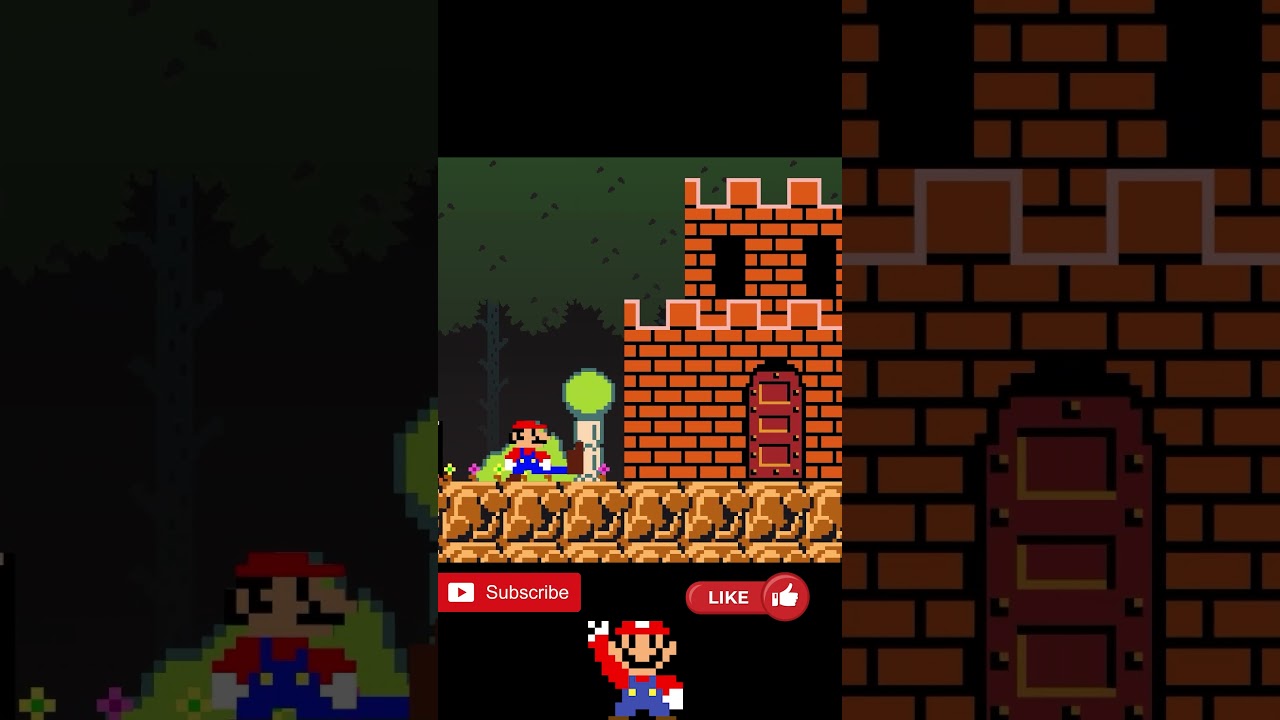 Mario stretches his body longer