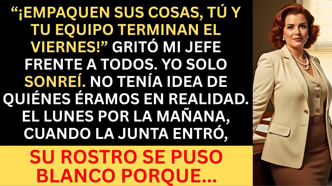 Mi jefe me despidió a mí y a mi equipo antes del viernes… pero no sabía quiénes éramos en realidad.