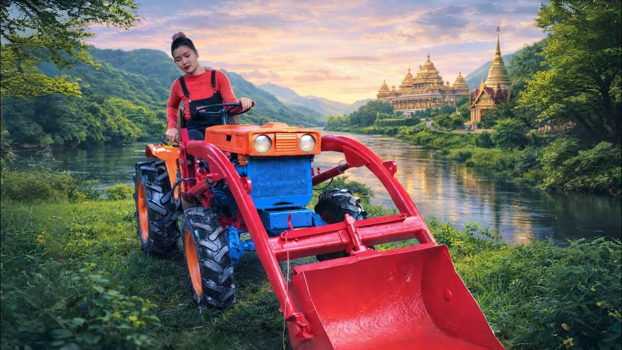 Unbelievable Skill! Genius Girl Repairs a Giant Wheel Loader
