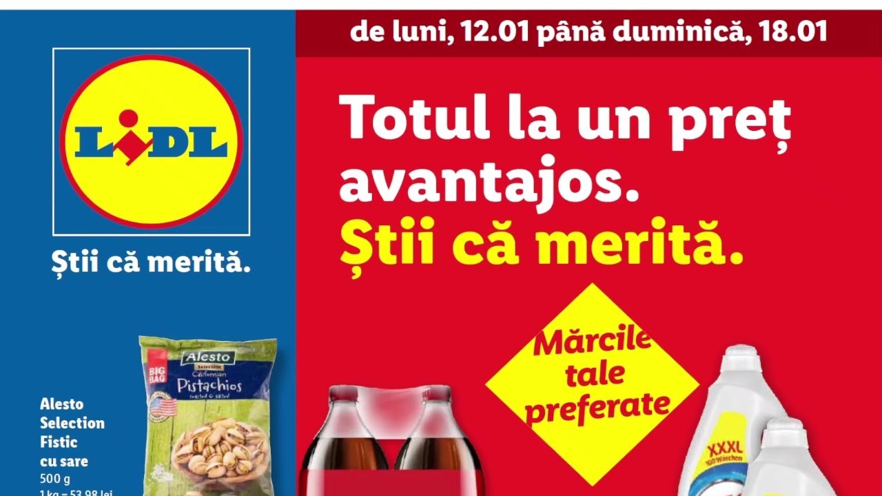 REVISTA LIDL 12 - 18 IANUARIE 2026/CATALOG LIDL 12 IANUARIE 2026/OFERTE LIDL 12 IANUARIE 2026 