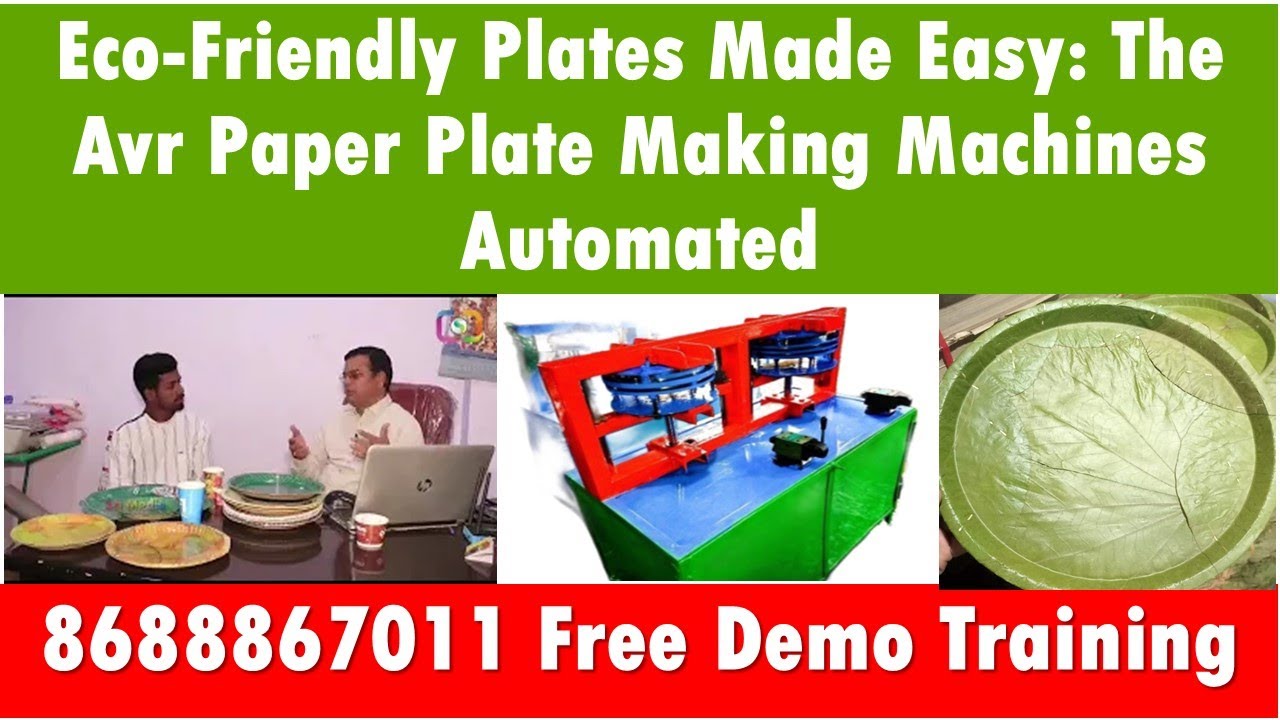Eco-Friendly Plates Made Easy: The Avr Paper Plate Making Machines Automated