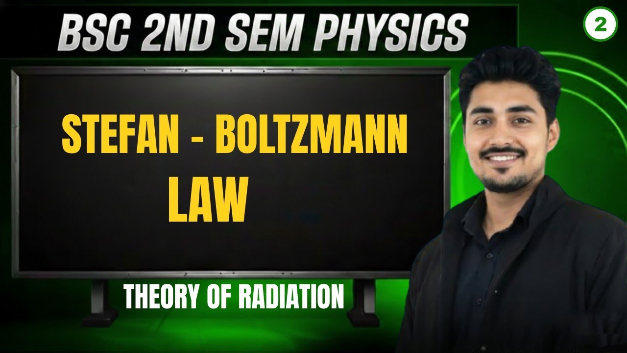 Stefan - Boltzmann Law | Theory Of Radiation | Bsc 2nd Semester Physics | #bsc2ndsemester 