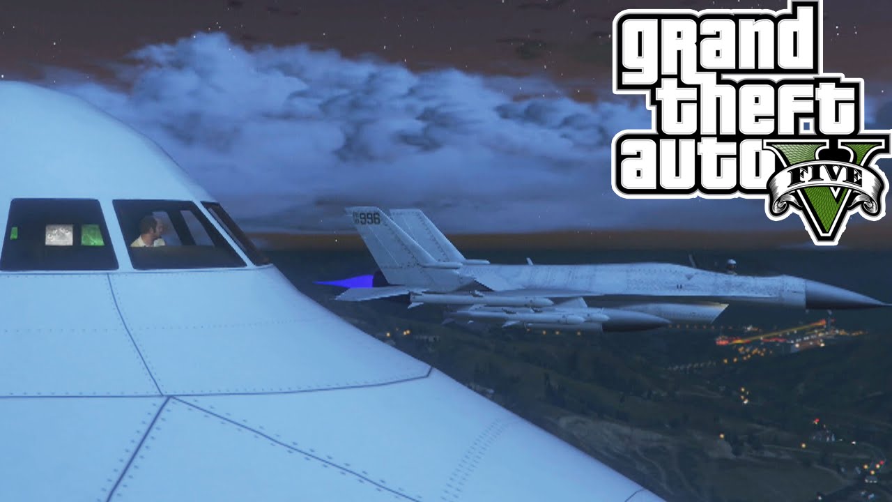 GTA V #31 - ROUBANDO AVIÃO MILITAR EM GRANDE ESTILO
