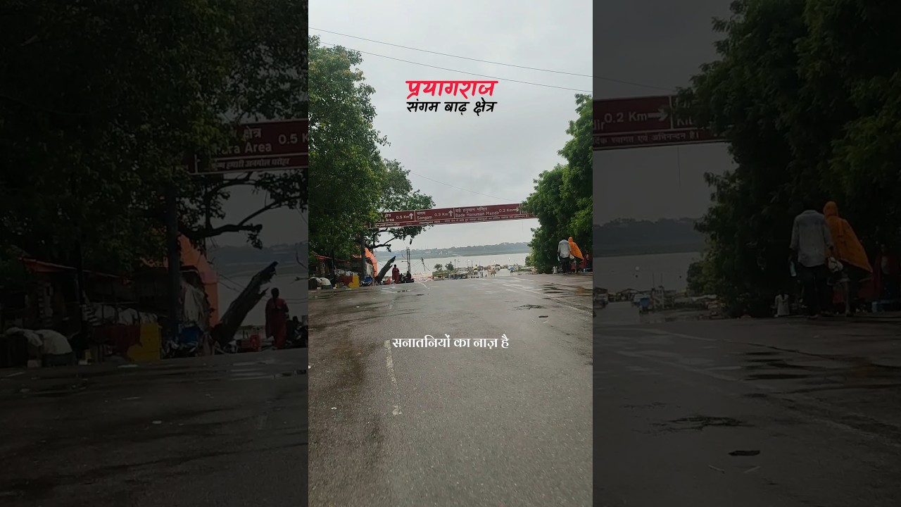 Prayagraj Flood Update Today ⛈️ Sangam Water Level Today ⛈️ Prayagraj Sangam Badh #prayagraj #flood