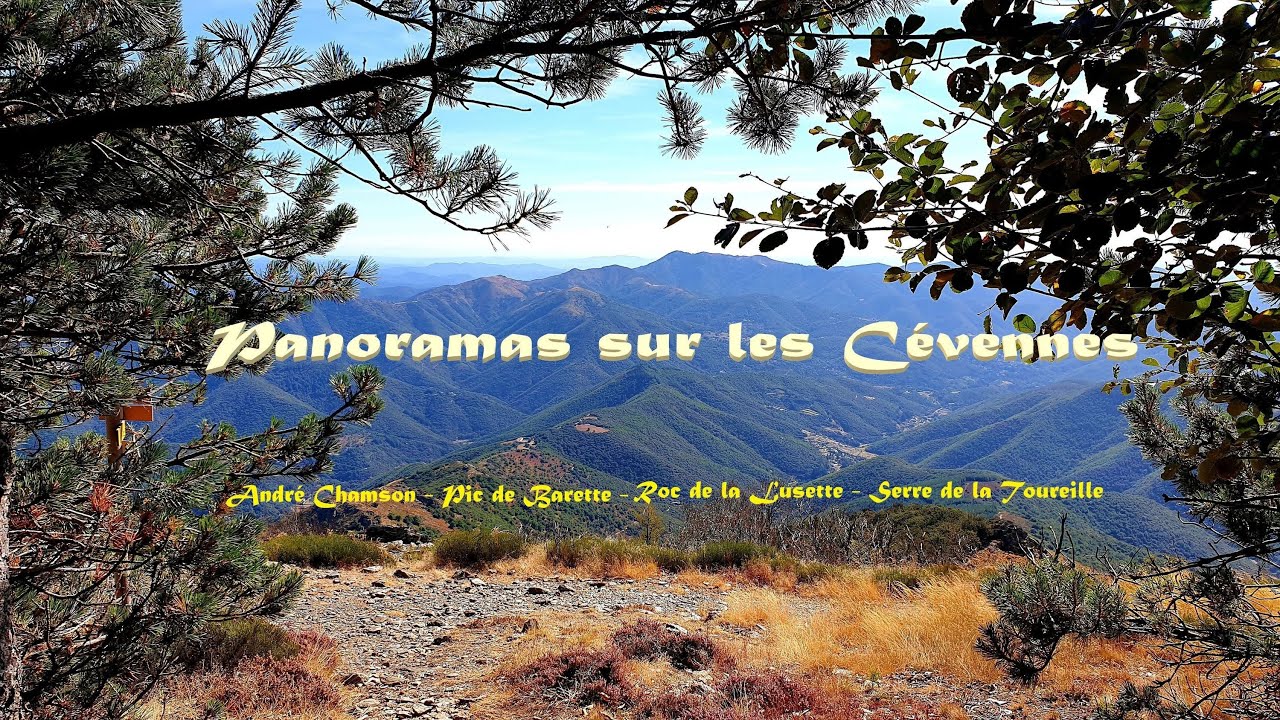 4 Panoramas sur les C&eacute;vennes du c&ocirc;t&eacute; de La Lusette
