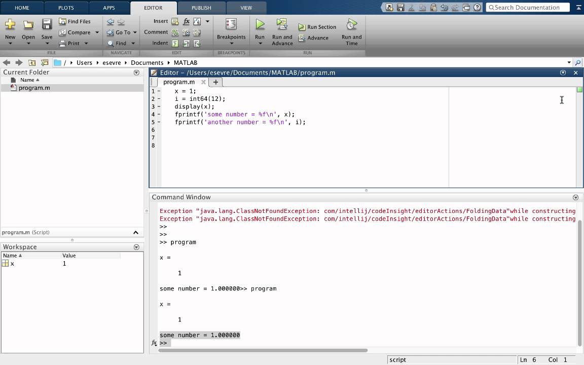 04 - Matlab Variables, Types, and Print