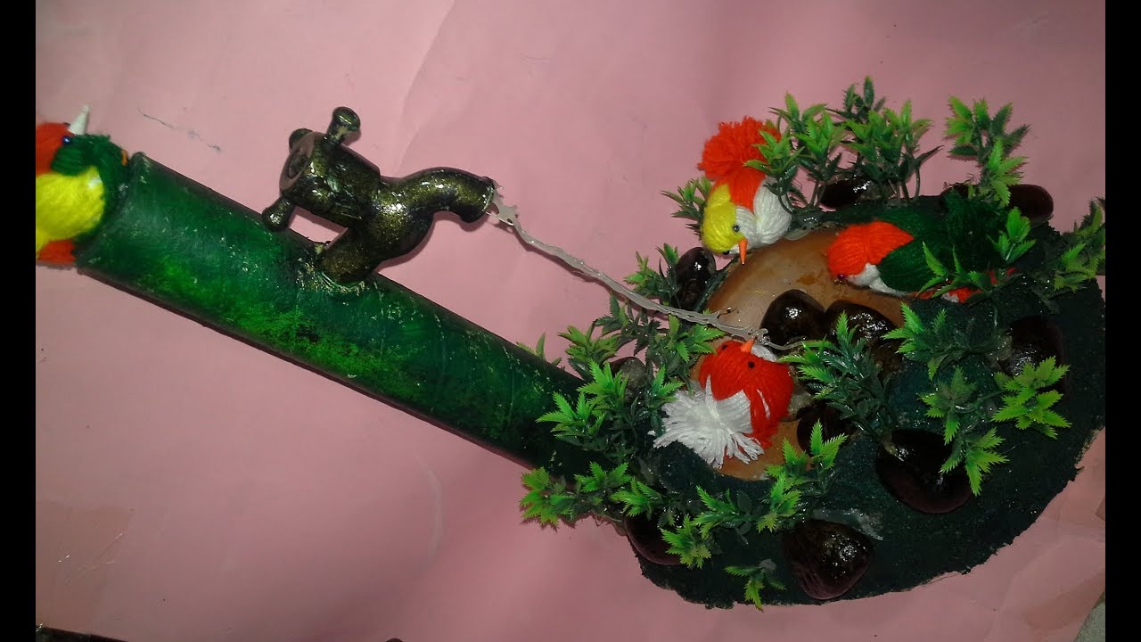 DIY Newspaper waterfall showpiece|Best Out of Waste DIY Room Decor | Newspaper Craft Ideas |