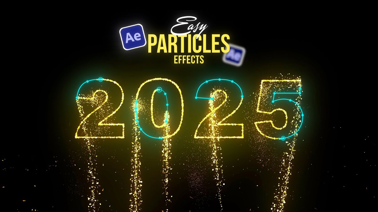 After Effects Tutorial: Particles Logo & Text Animation | Simple Way - No Plugings | 2025