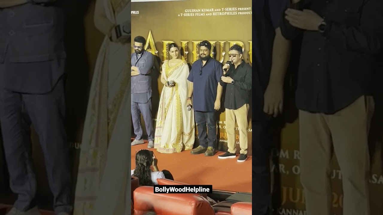 Prabhas,Kriti Sanon,Devdatta Nage,Sunny Singh, Bhushan Kumar. And Many  More At The 