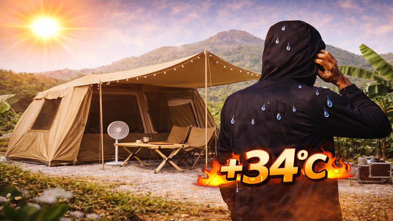Camping in 34°C Heat – Not What We Expected 🇲🇾