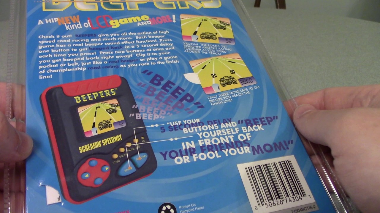 Запечатанная игра Tiger Electronics Beeper &mdash; распаковка и обзор
