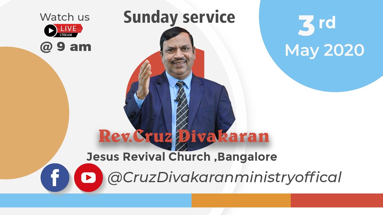 Jesus Revival Church Sunday Service Live | Rev. Cruz Divakaran |3 May 2020 | Tamil Christian Message