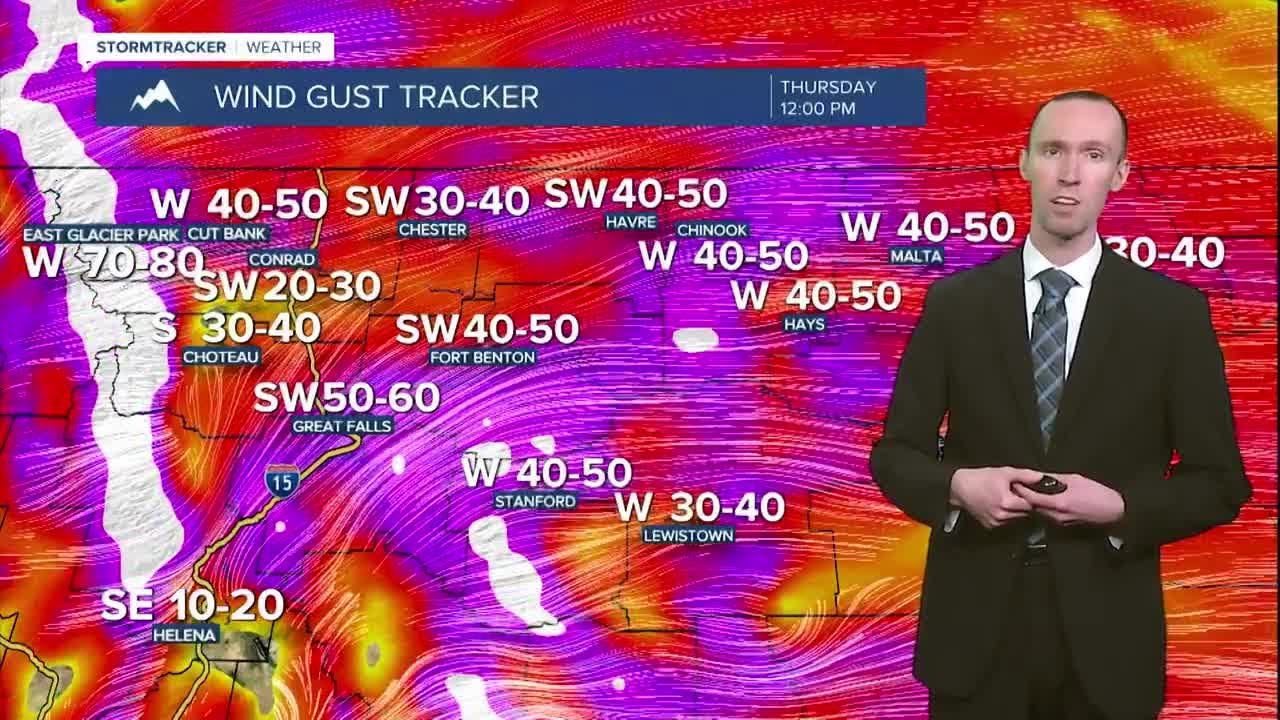 Gusty to strong winds Wednesday through Friday