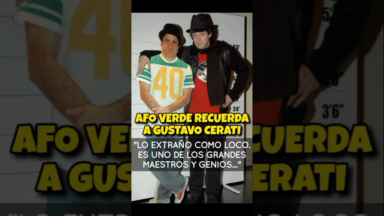Afo Verde (CEO Sony Music) recuerda a Cerati: 