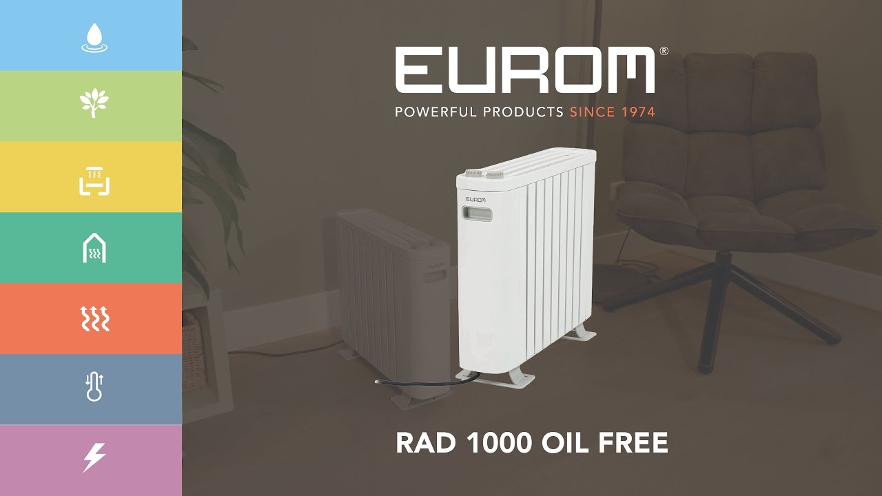 Eurom RAD 1000 Oil free -  olievrije radiatorkachel woonkamer - NL