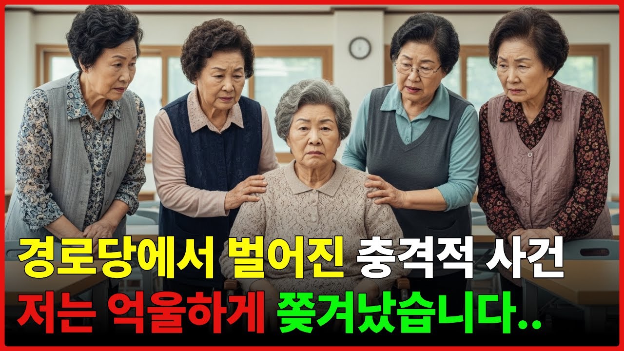 경로당에서 벌어진 충격적 사건..저는 억울하게 쫒겨났습니다. #할머니사연 #라디오드라마 #오디오북