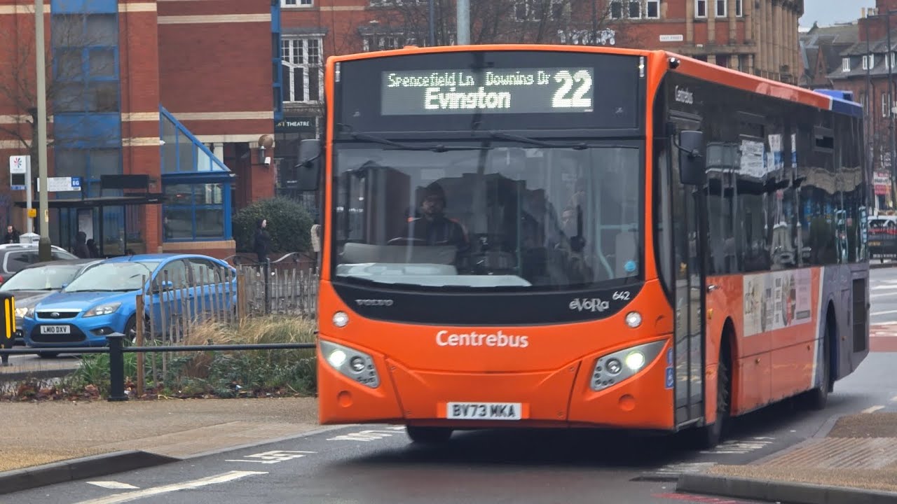 Ride on centrebus Leicester MCV evora BV73 MKA route 22