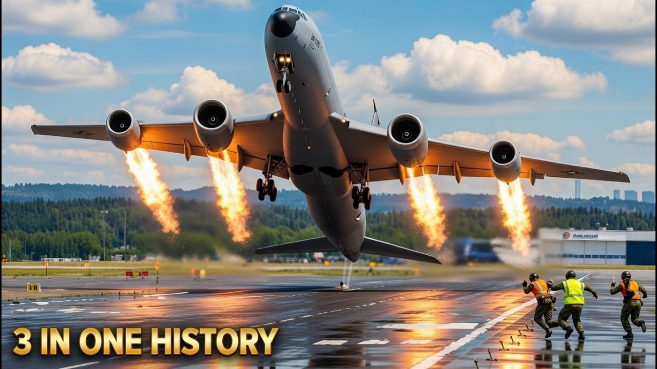 IRAN PANIC !!U.S. Air Force KC-135 Pilots & Crews Rush Takeoff at Full Speed!