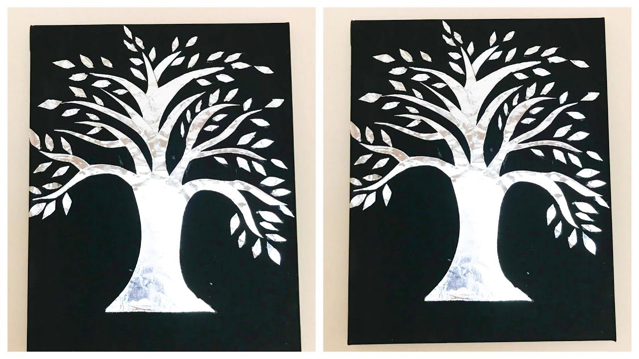 DIY Aluminum Foil Wall Decor| Beautiful Silver Tree | Home Decors | Easy Gift Ideas | #06 |