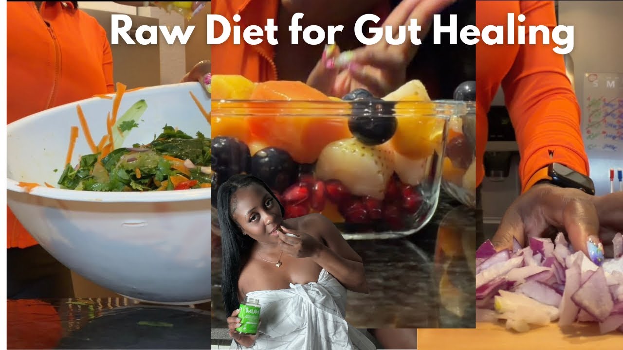 Do a RAW FOOD DIET WITH ME FOR 3 DAYS | UNDO GUT INFLAMMATION 