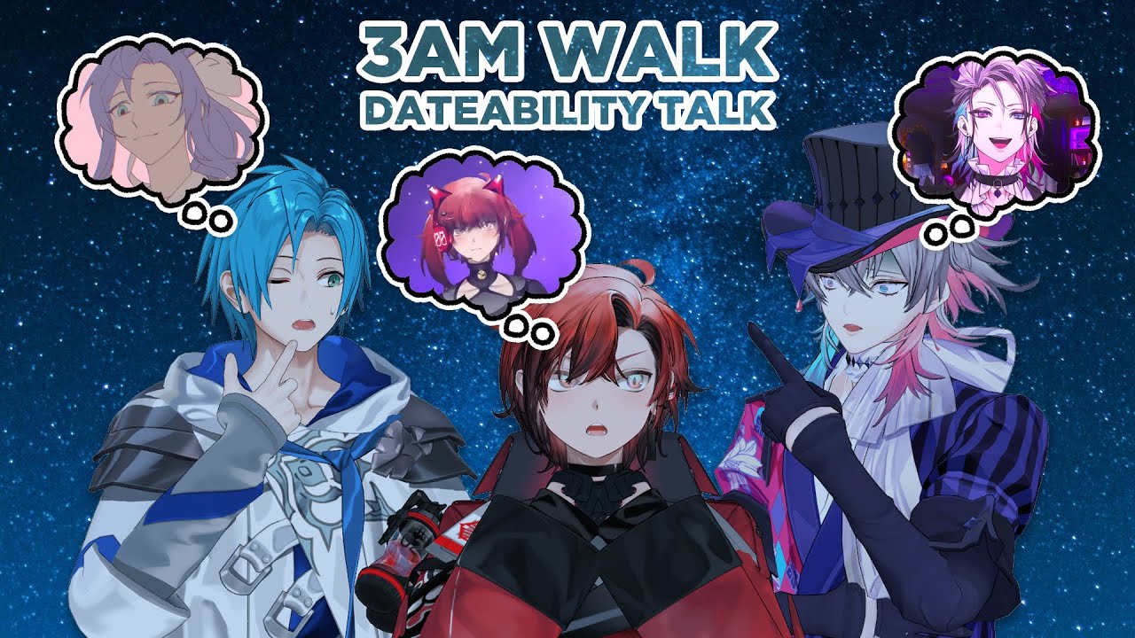 Altare, Bettel, and Flayon's Talk About Dateability on Their 3AM Walk [Holostars EN]