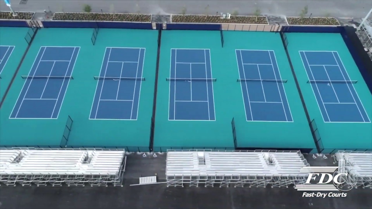 Building The 2019 Miami Open - Fast-Dry Courts